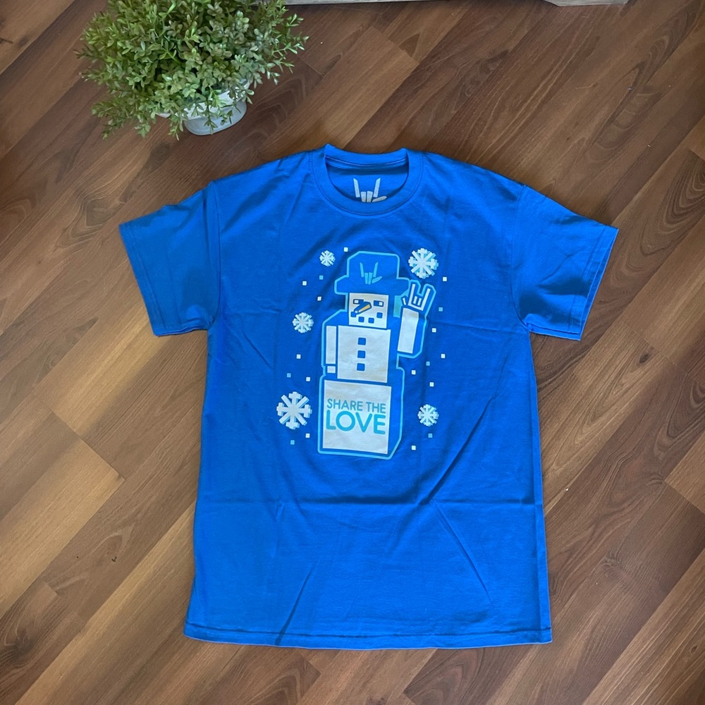 Stephen Sharer “Share the Love” Minecraft Snowman T-Shirt